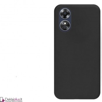Silikoninis ploniausias dėklas - juodas (Oppo A17)